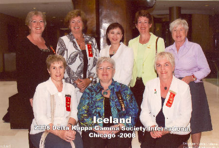 Þetta er íslenski hópurinn sem sótti alþjóðaþingið í Chicago 2008