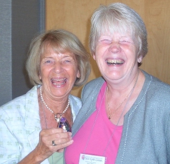 Kate York (til hægri) og Birgit Svensson