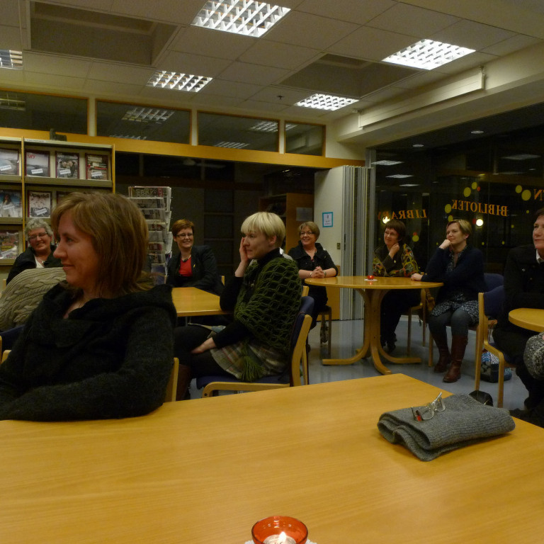 Svipmyndir af fundargestum