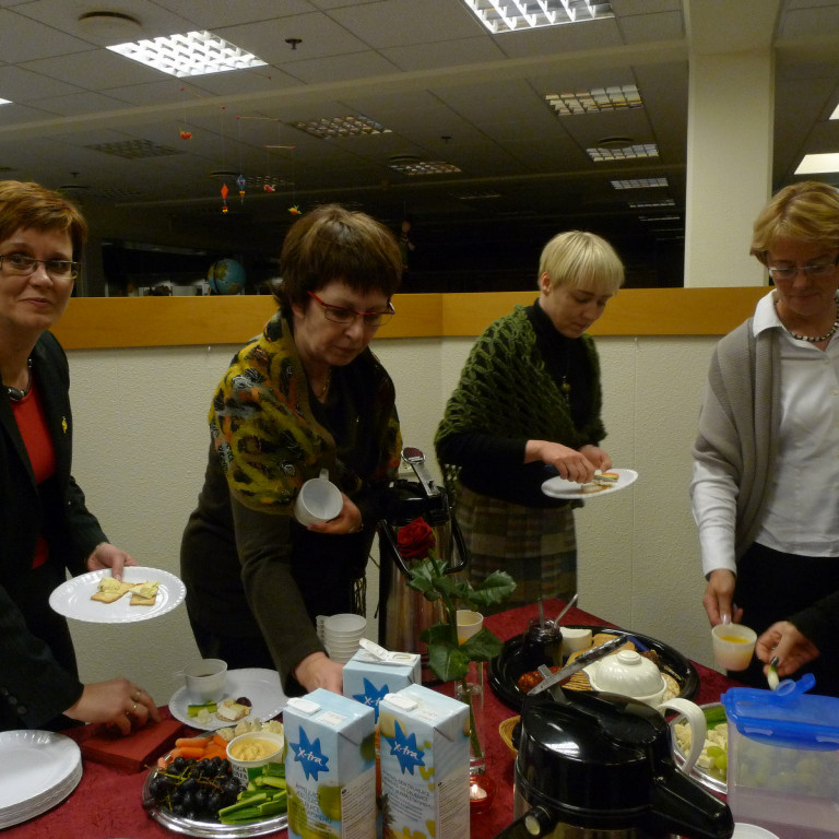 Svipmyndir af fundargestum