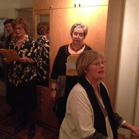 Þórunn Björnsdóttir leiddi söng