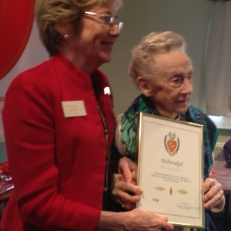 Rannveig Löve var heiðruð