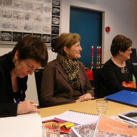 Ingibjörg Adda Konráðsdóttir formaður Delta deildar, önnum kafin