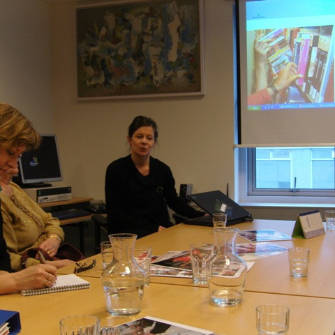 Kristín Vilhjálmsdóttir sagði okkur frá fjölmenningarlegum verkefnum Borgarbókasafns