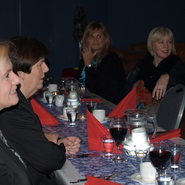 Ingibjörg, Bjarnfríður, Bryndís og Sigurbjörg skemmta sér vel