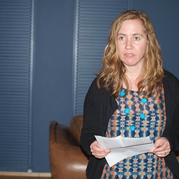 Guðjónina Sæmundsdóttir flutti orð til umhugsunar og ræddi um tímann