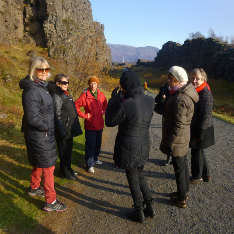 Veðrið var dásamlegt, blankalogn.