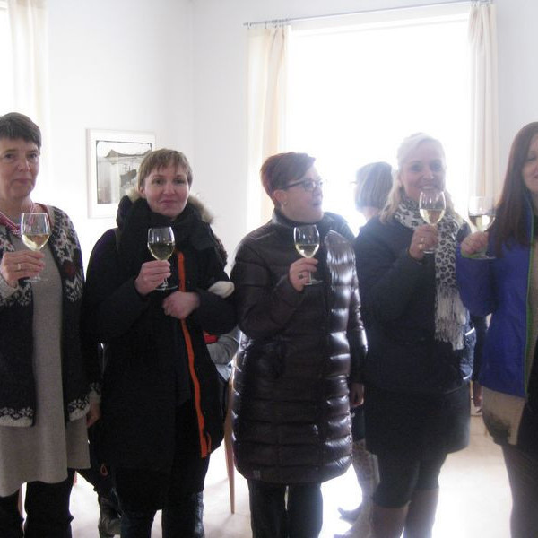 Iotadeildin stóð fyrir móttöku í Safnahúsinu á Ísafirði.