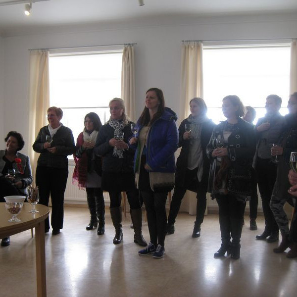 Iotadeildin stóð fyrir móttöku í Safnahúsinu á Ísafirði.