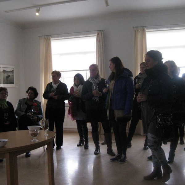 Iotadeildin stóð fyrir móttöku í Safnahúsinu á Ísafirði.