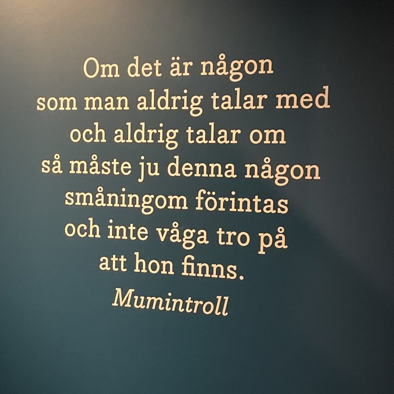 Á Múmínsafninu í Tampere