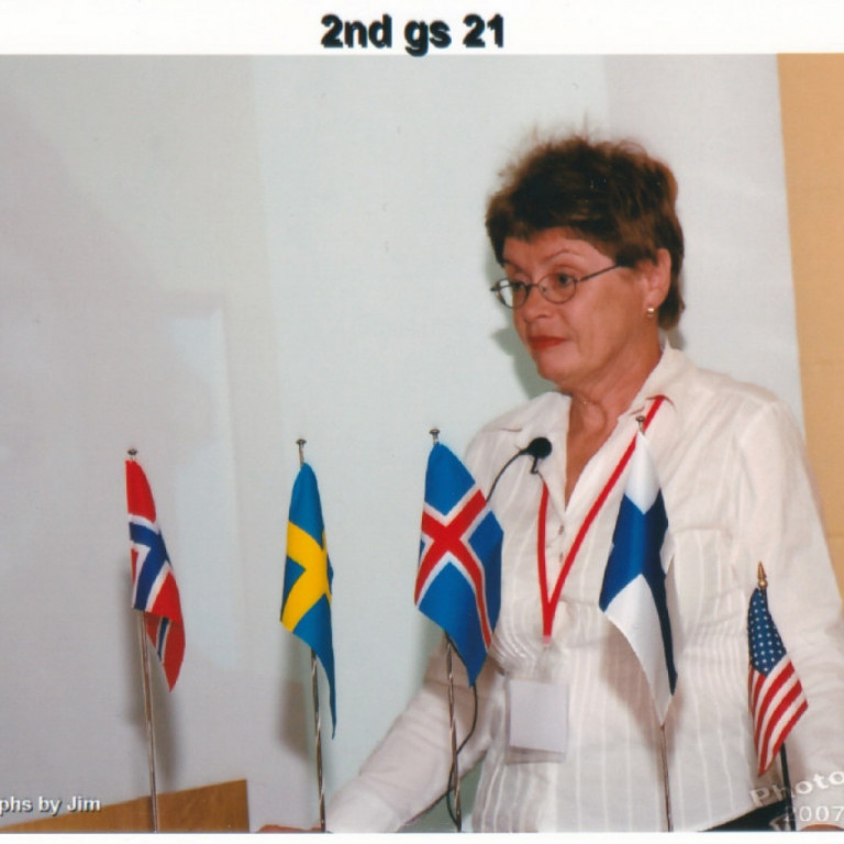 Stefanía Arnórsdóttir, Gammadeild heldur erindi (kynningu) um Vigdísi Finnbogadóttur forseta Íslands