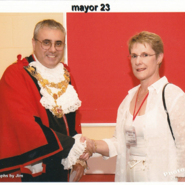 Borgarstjórinn og Anna Þóra Baldursdóttir landsambandsforseti, Betadeild.