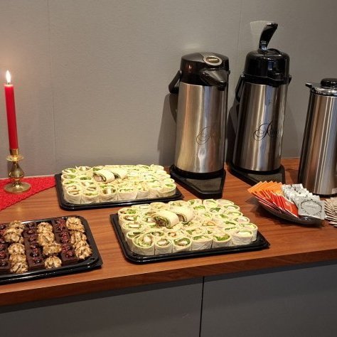 Glæsilegar veitingar