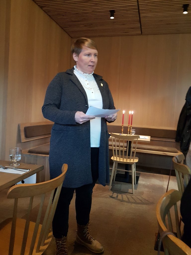Margrét Guðmundsdóttir flytur erindi.