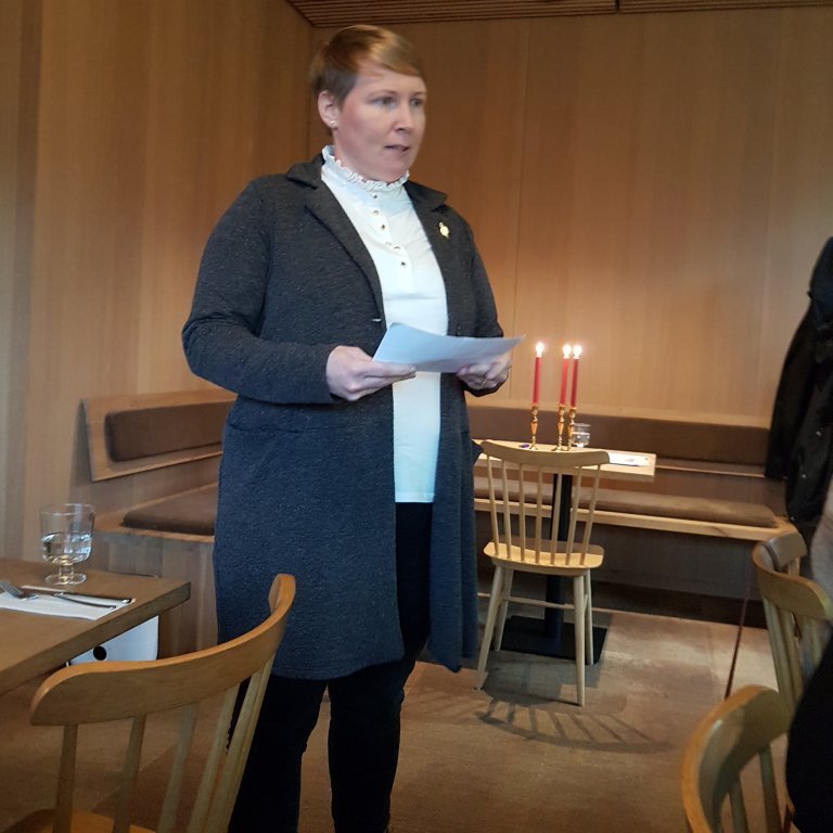 Margrét Guðmundsdóttir flytur erindi.