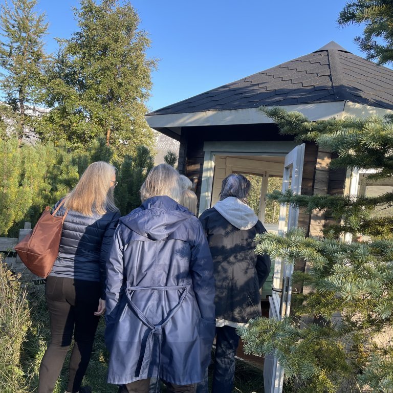 Hjá Höddu (Guðrúnu Bjarnadóttur) í Dyngjunni listhús - býflugur skoðaðar