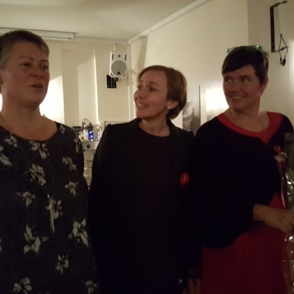 Formenn deildanna (Katrín Fjóla, Sigríður og Jenný Þórkatla.