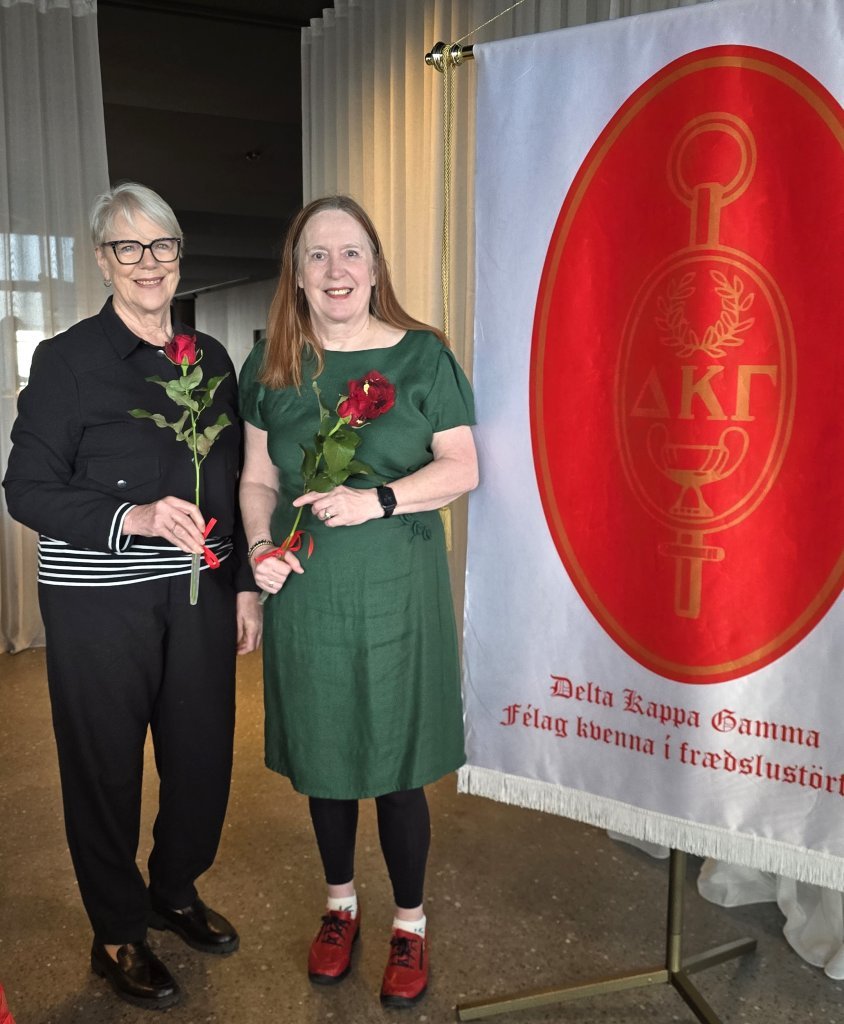 Sigríður Guðnadóttir og Ingibjörg Þorgerður í undibúningsnefnd fundarins.