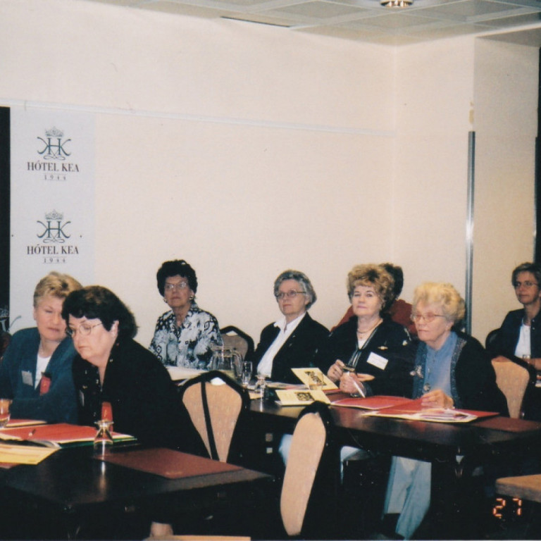 Sigrún Klara Hannesdóttir, Alfadeild, Sigrún Jóhannesdóttir, Deltadeild, Alice Carrier, Þorbjörg Kristinsdóttir, Margrét G, Schram, Alfadeild, Áslaug Brynjólfsdóttir, Alfadeild, Sigríður Kristjánsdóttir, Margrét Jónsdóttir, Gammadeild og Eygló Eyjólfsdótt