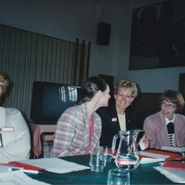 Sigríður Guttormsdóttir lengst til hægri