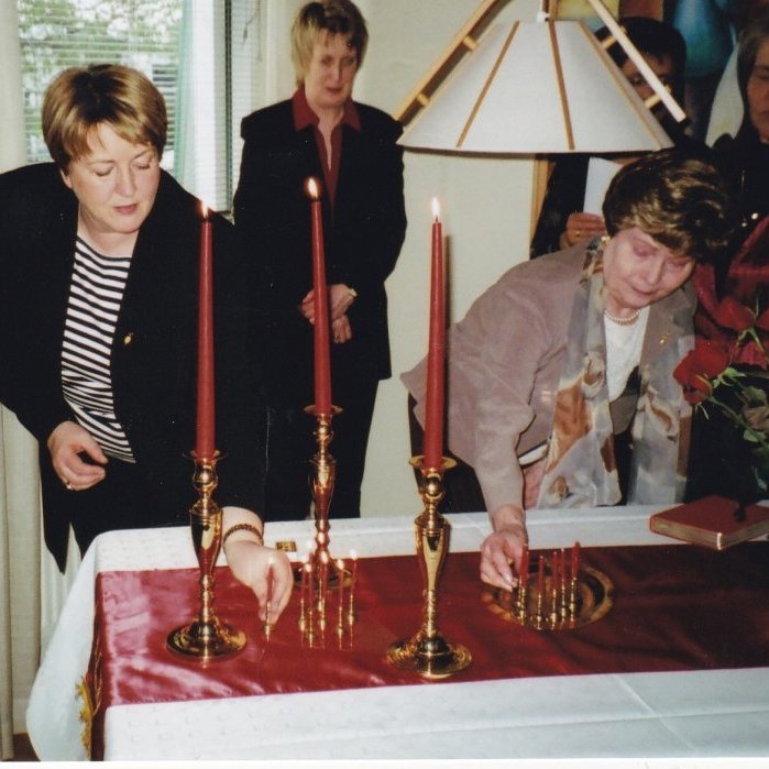 María Steingrímsdóttir, Anna Jóhannsdóttir, Margrét Albertsdóttir og Hanna Salómonsdóttir