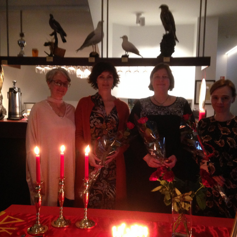 Nýju félagarnir ásamt Anítu formanni Betadeildar