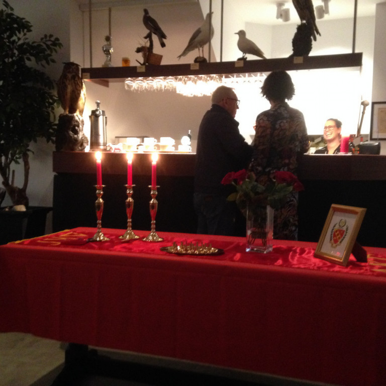 Inntökuborðið var hátíðlegt