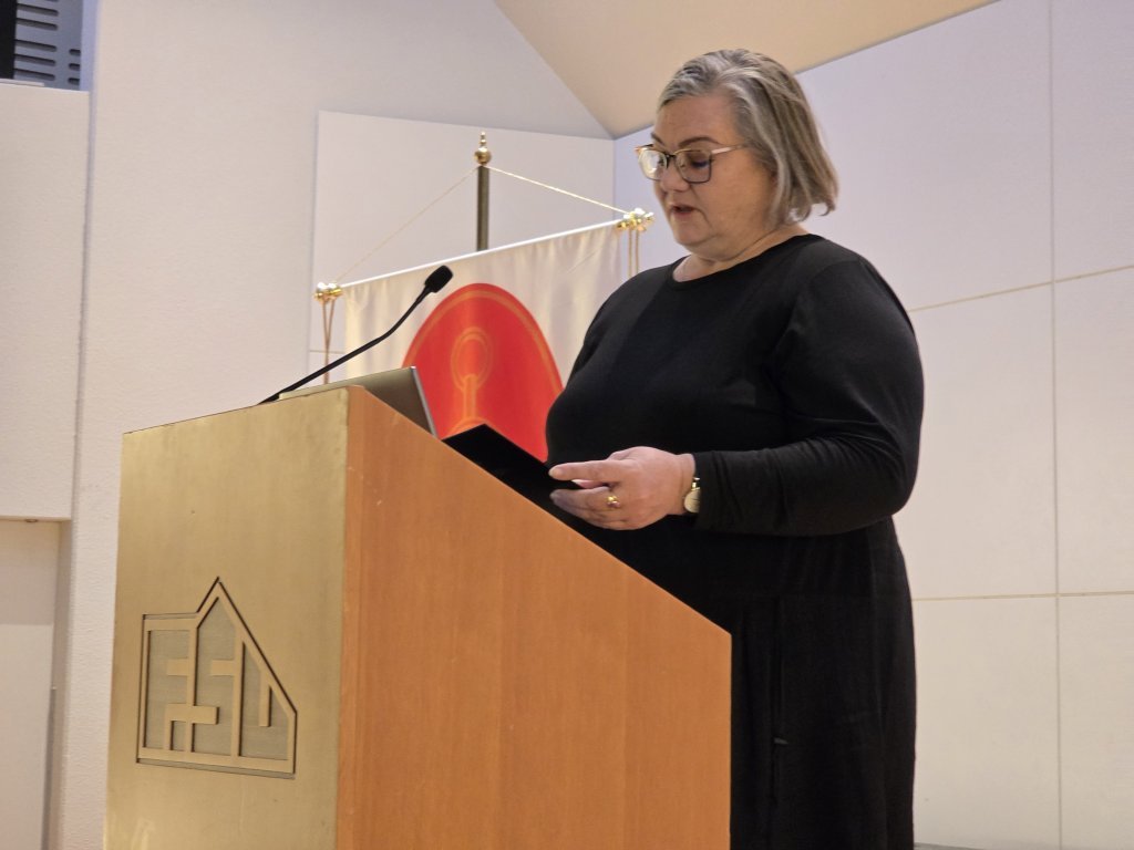 Sigríður Munda fundarstjóri.