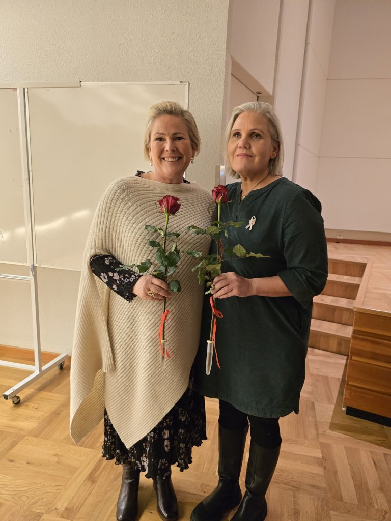 Loksins tókst að stilla upp fyrir myndatöku.