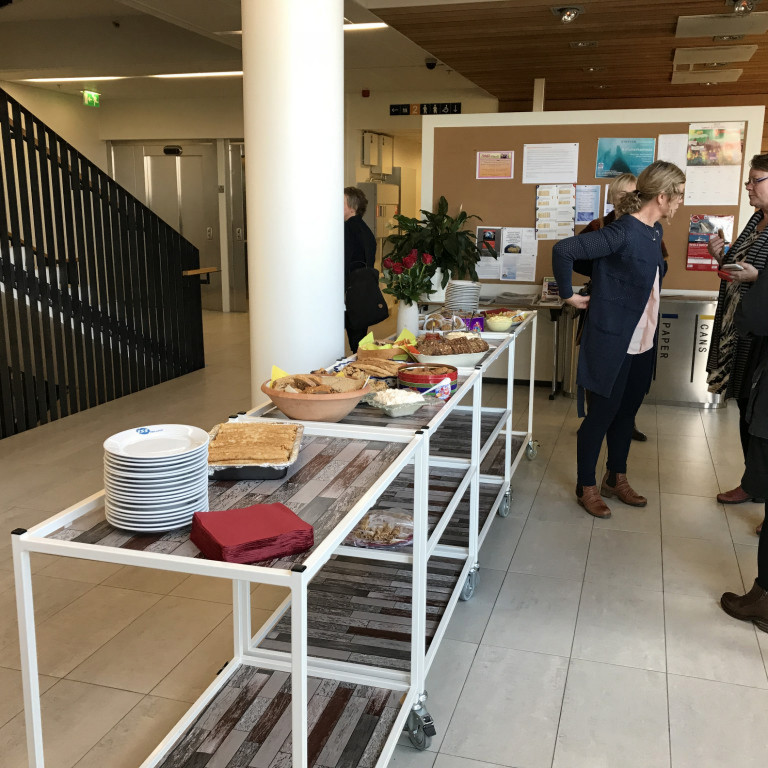 Boðið var uppá kræsingar