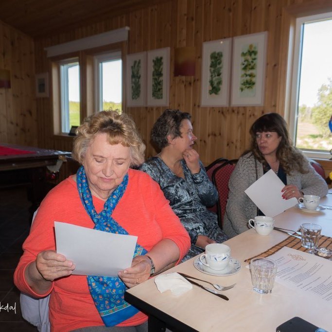 Á vorfundi Delta 2019. Þrúður, Ingibjörg og Brynja.