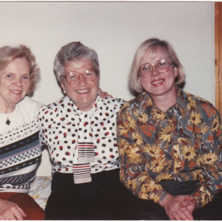 Sigríður Valgeirsdóttir, Alfadeild, Marjorie Allen forseti alþjóðasamtakanna og Sjöfn Sigurbjörnsdóttir, Alfadeild