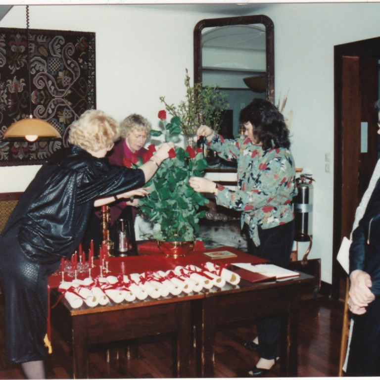 Inntaka í Zetadeild. Gyða Bergþórsdóttir fremst.