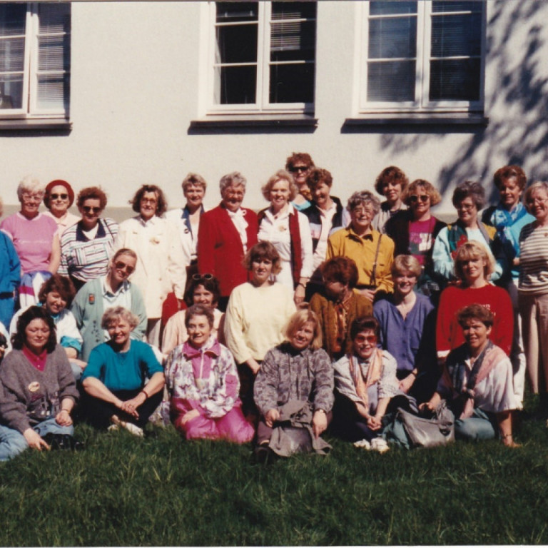 Þinggestir á vorráðstefnu 1990 á Hallormsstað