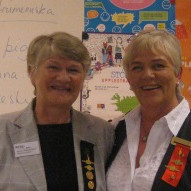 Á myndinni er Ingibjörg Einarsdóttir (til hægri) ásamt Sigrúnu Jóhannesdóttur í Deltadeild.