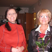 Jónína Hauksdóttir formaður Betadeildar og Guðný Sverrisdóttir sveitarstjóri á Grenivík