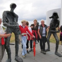 Gönguhópurinn á góðri stundu.