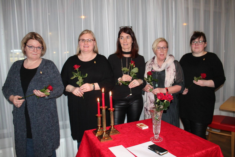 Frá vinstri: Margrét Björk, Marta Wium, Petra Jóhanna, Brynja og Guðmunda Vala.