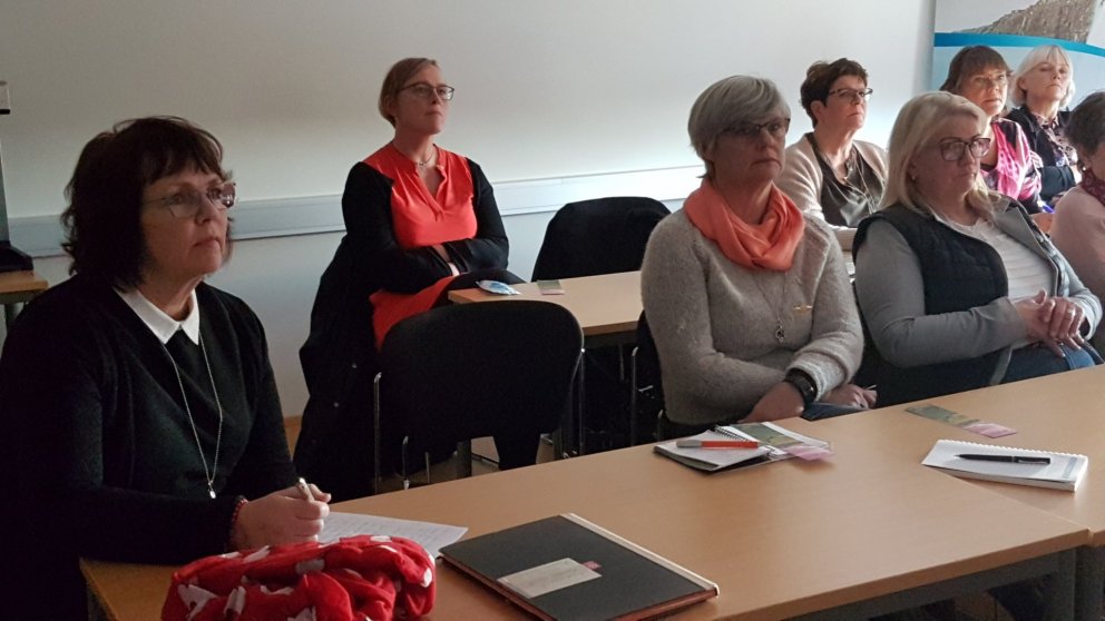 Hlýtt á fyrirlestur um Tallin.