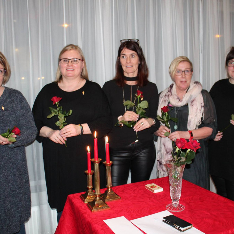 Frá vinstri: Margrét Björk, Marta Wium, Petra Jóhanna, Brynja og Guðmunda Vala.