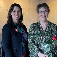 Helga Hauksdóttir heiðruð á 45 ára afmæli deildarinnar