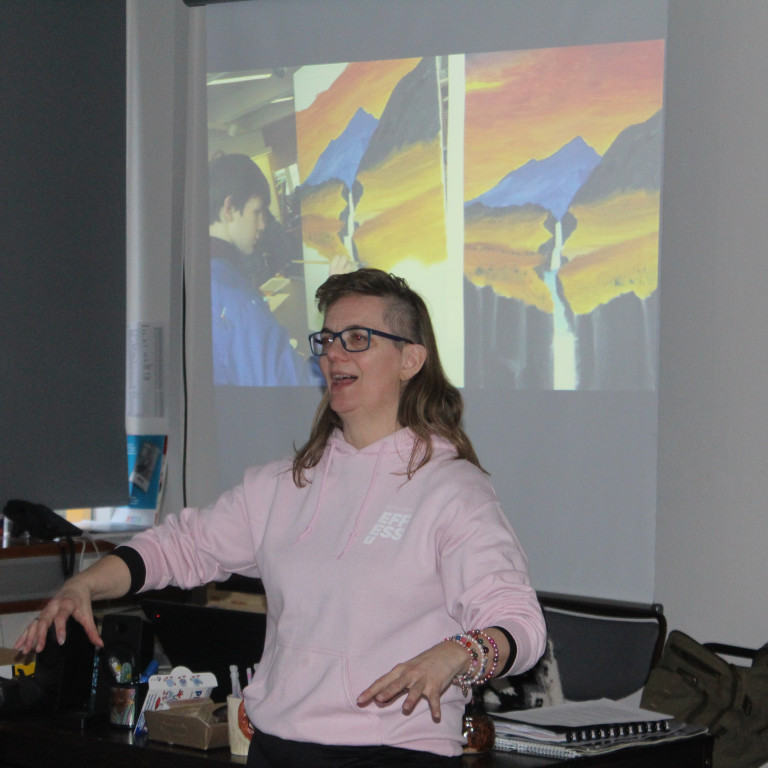 Ágústa Ragnarsdóttir segir frá myndlist