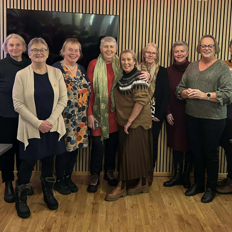 Ruth , Ólafía, Sigga Dís, Steinunn, Brynja, Halldóra, Kristjana, Jórunn og Unnur.